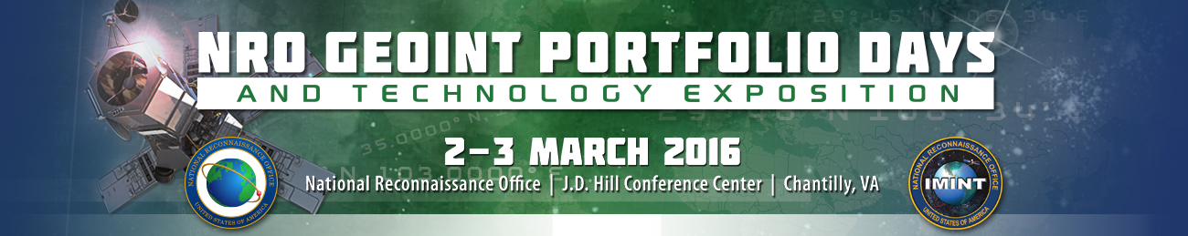 NRO GEOINT Portfolio Days and Technology Exposition