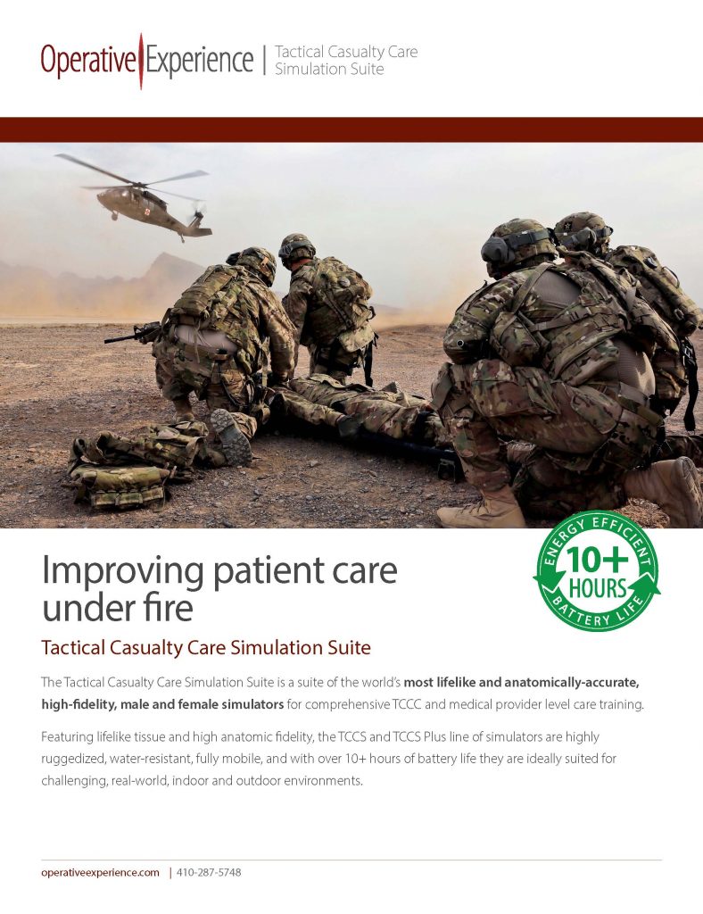 Medical, Modeling, & Simulation - Operative Experience, Inc. - NCSI